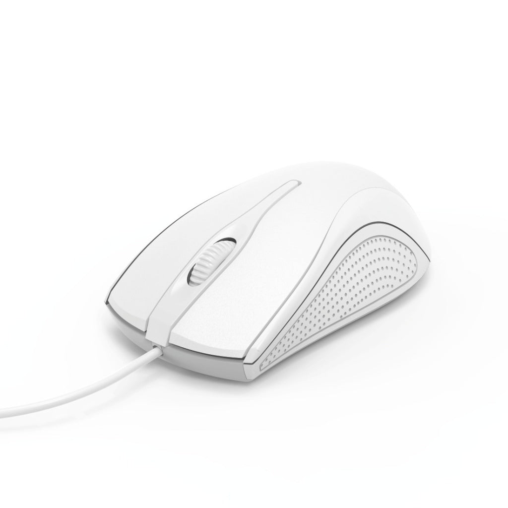 Hama souris optique à 3 boutons mc-200 avec câble blanc