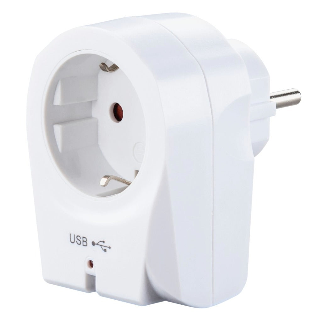 Hama Adaptateur de prise USB chargeur 2.1 a blanc