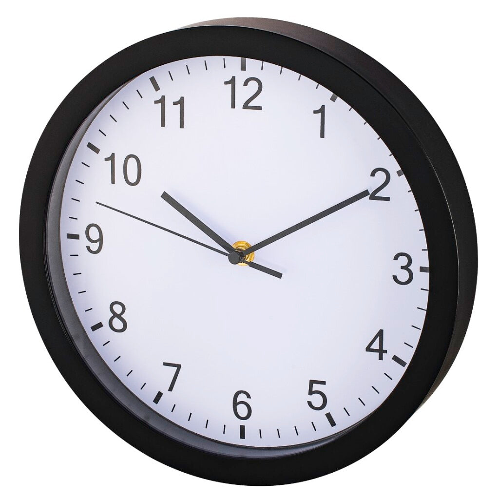 Hama horloge murale pure ø 25 cm silencieuse noir