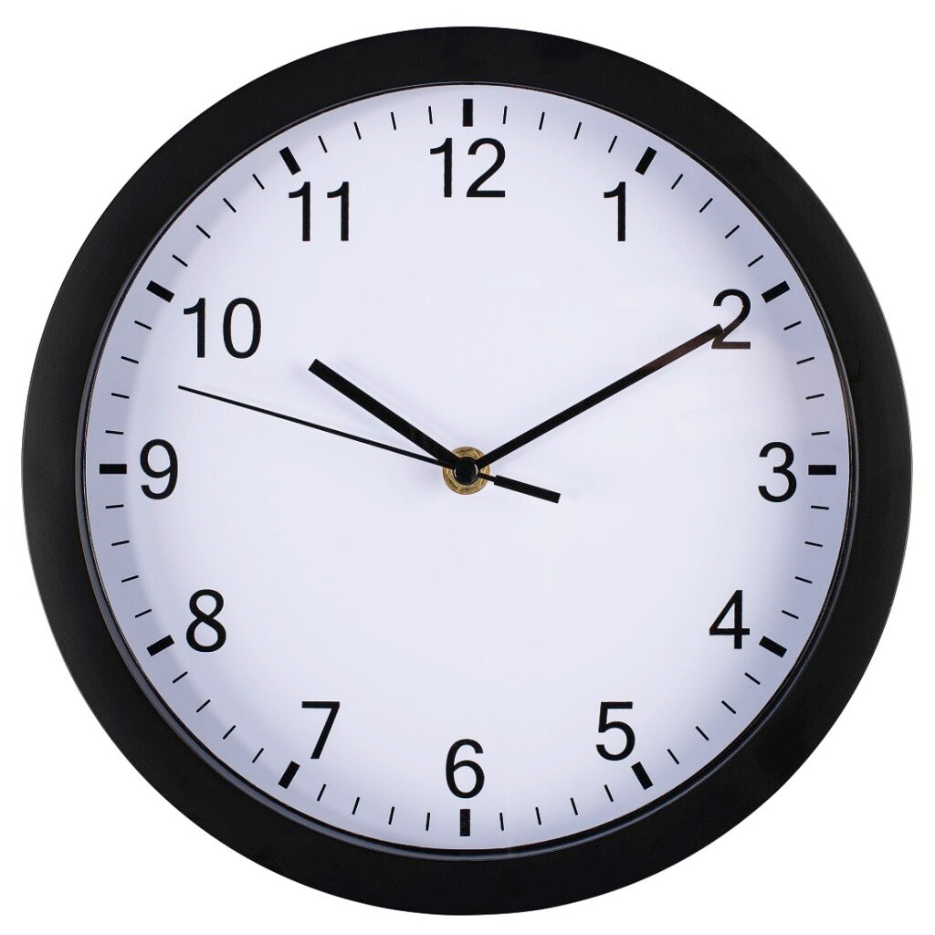 Hama horloge murale pure ø 25 cm silencieuse noir