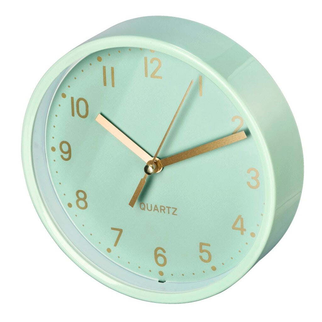 Hama horloge de table dorée à faible bruit menthe
