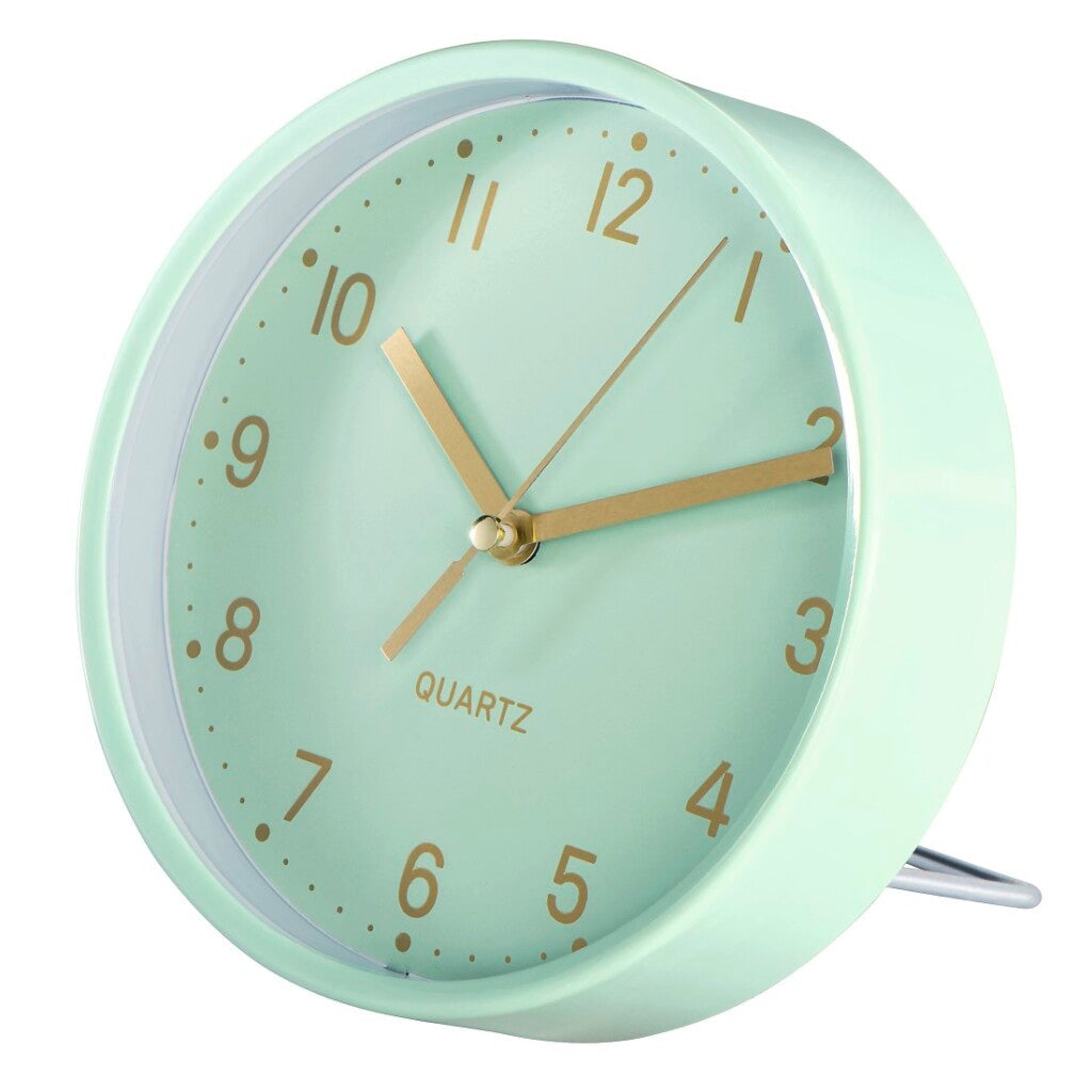 Hama horloge de table dorée à faible bruit menthe