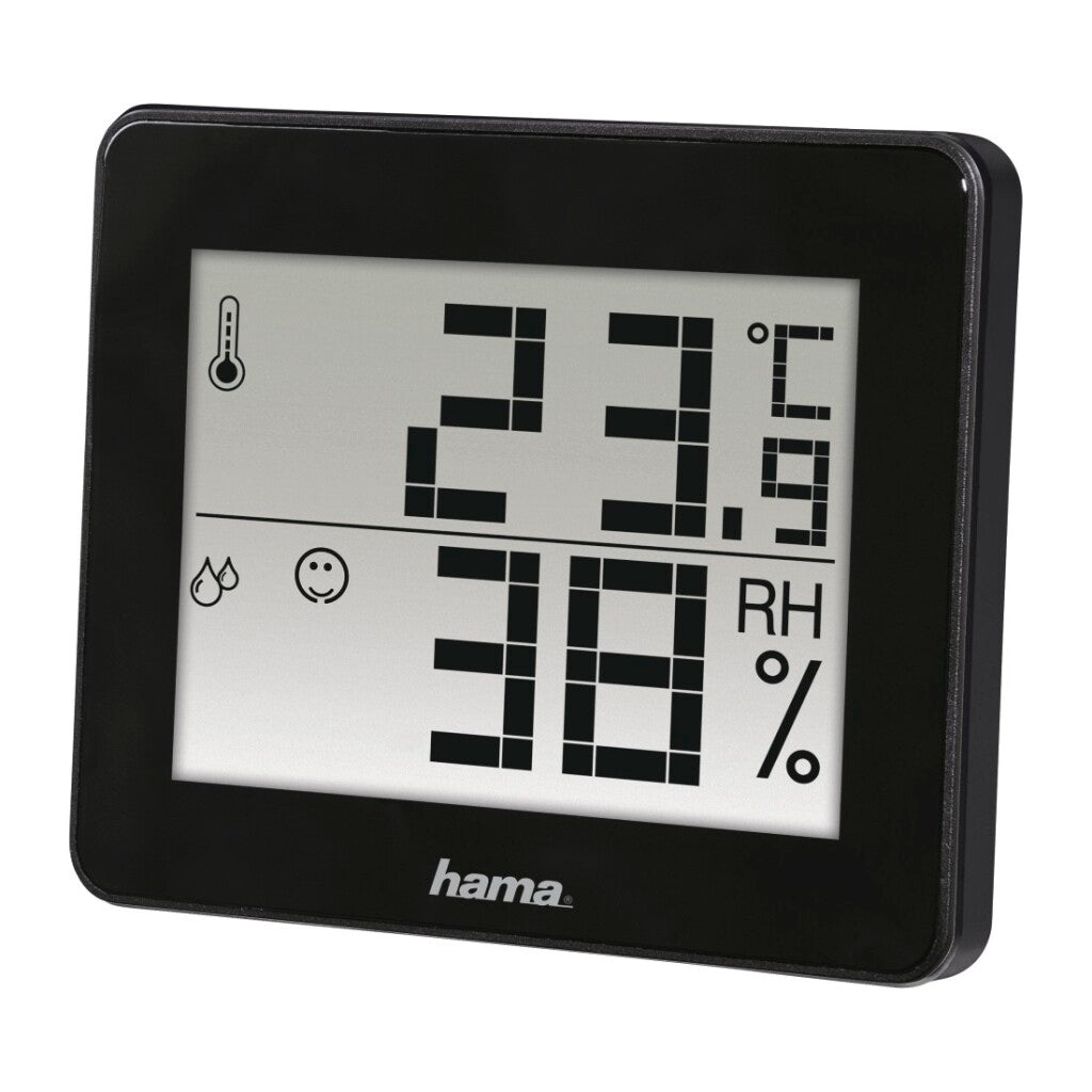 Hama thermo-hygromètre th-130 noir