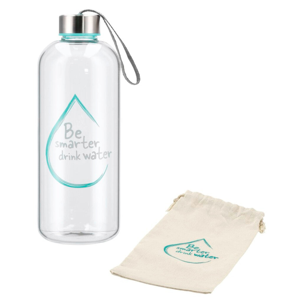 Xavax gourde en verre water power 1 l turquoise