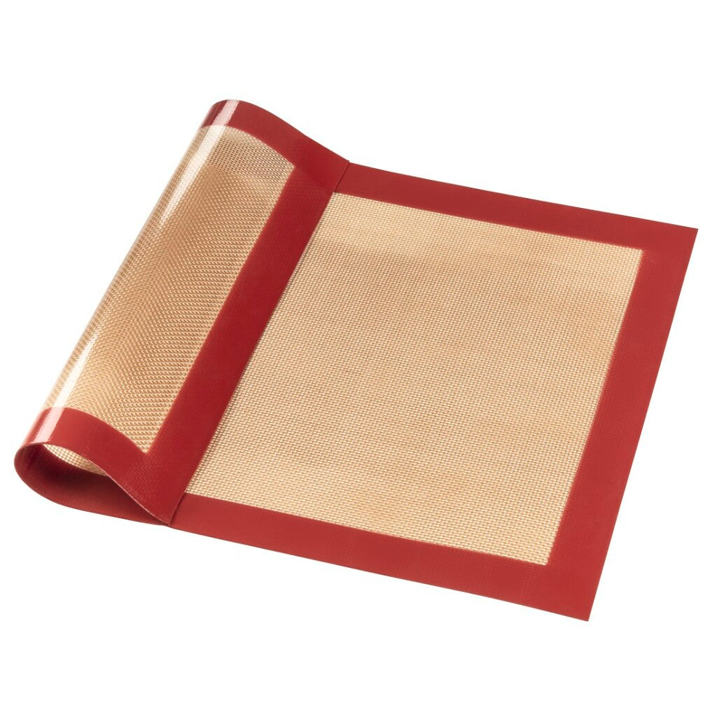 Xavax tapis de cuisson en silicone angulaire 40 x 30 cm rouge-marron