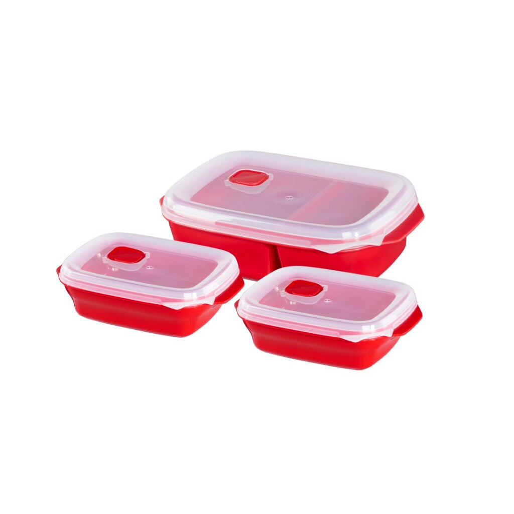 Xavax coffret micro-ondes starter set 3 pièces rouge