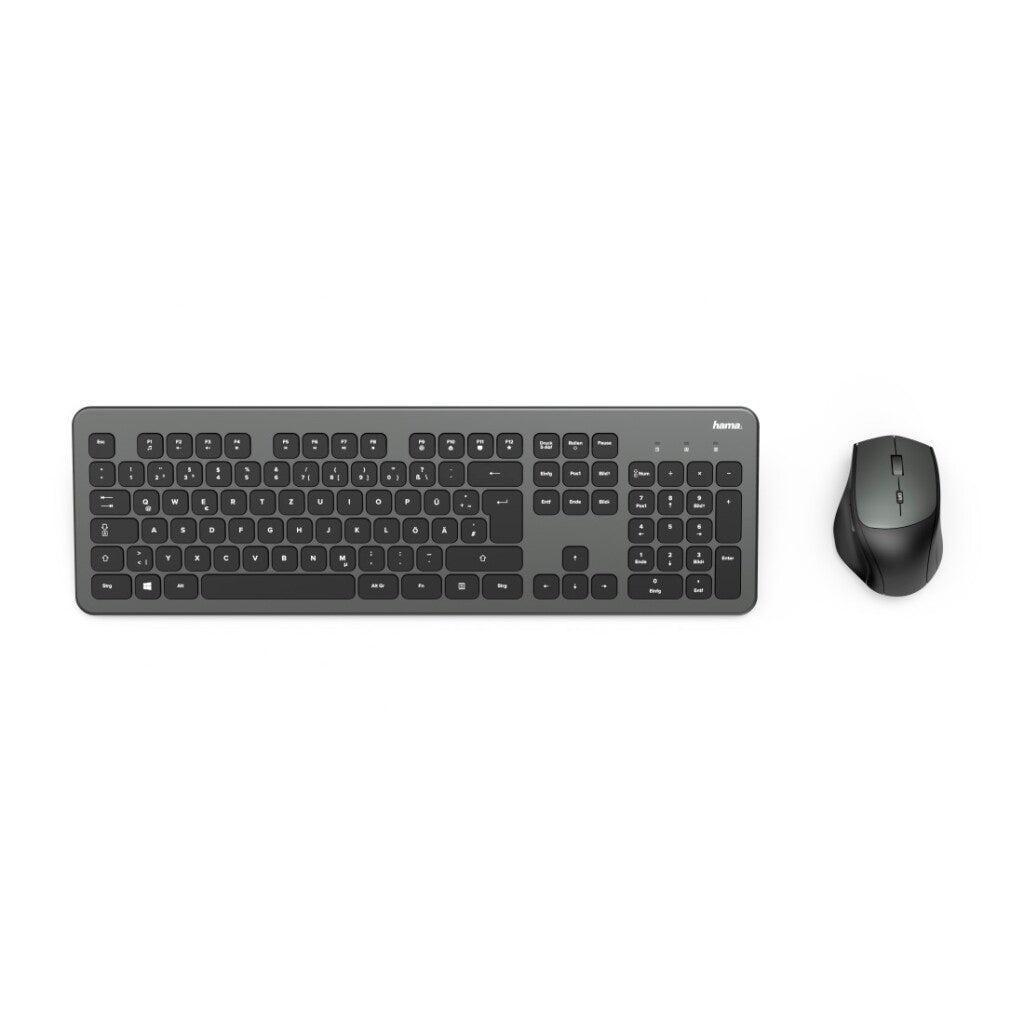 Hama ensemble clavier et souris sans fil kmw-700 anthracite noir nous