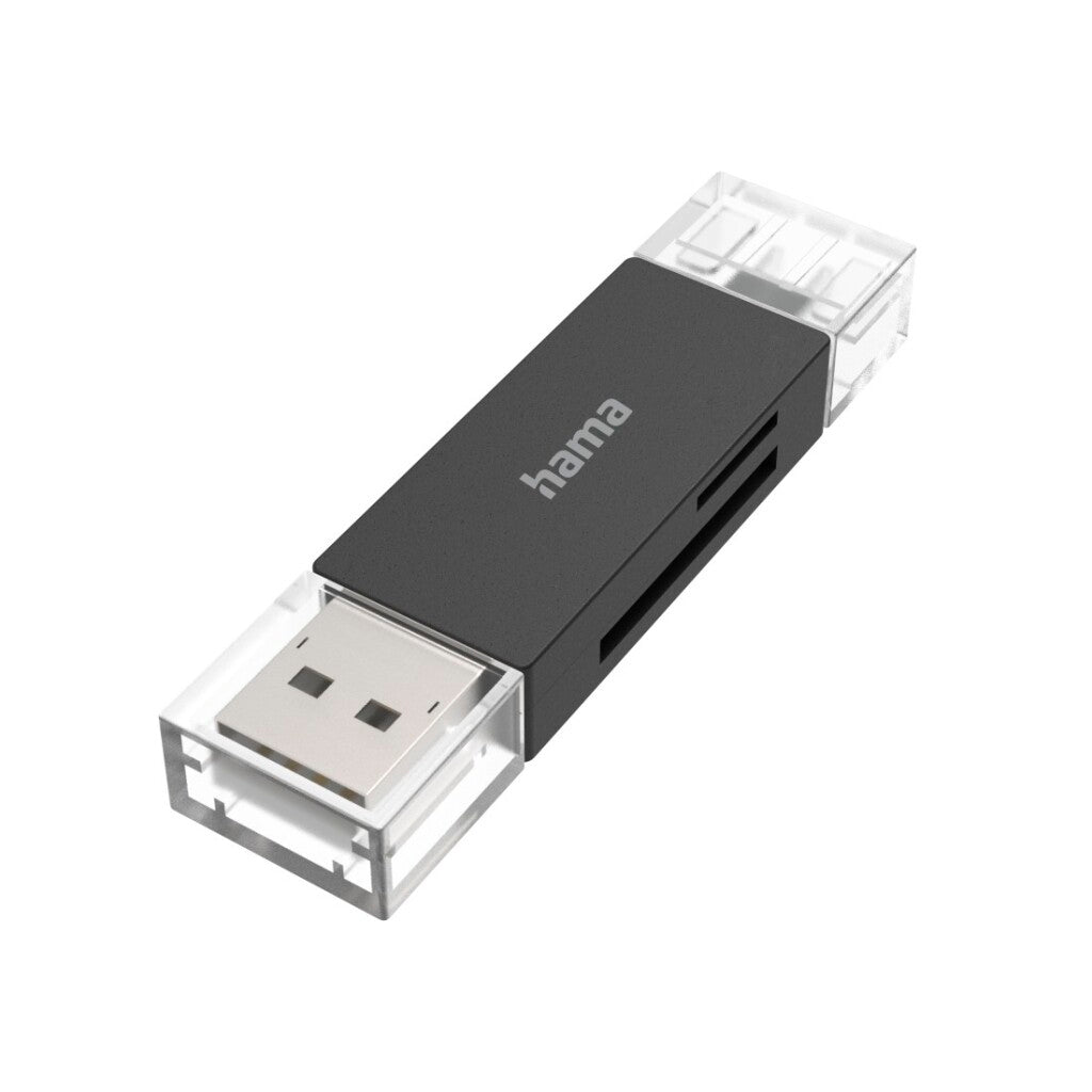 Lecteur de carte USB Hama OTG USB-A + USB-C USB 3.2 SD MicroSD