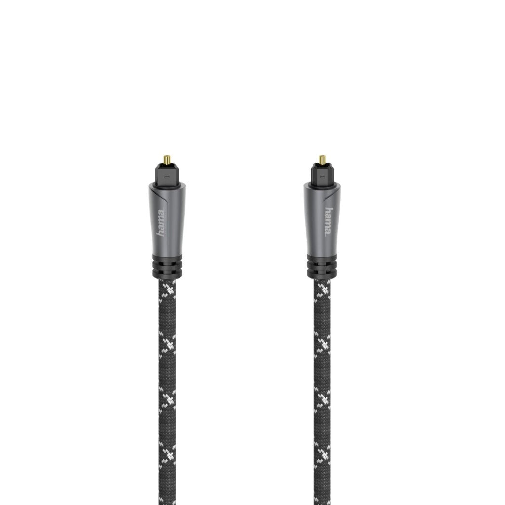 Hama câble audio optique fiche ODT (Toslink) métal 1,5 m