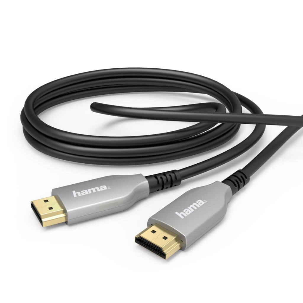 Hama fiche de câble commercial HDMI actif optique - fiche 4k plaquée or 10 m