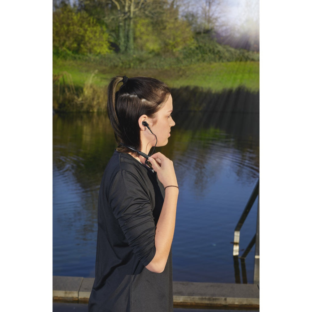 Enregistrement Hama Bluetooth ; casque freedom neck microphone intra-auriculaire contour d'oreille noir