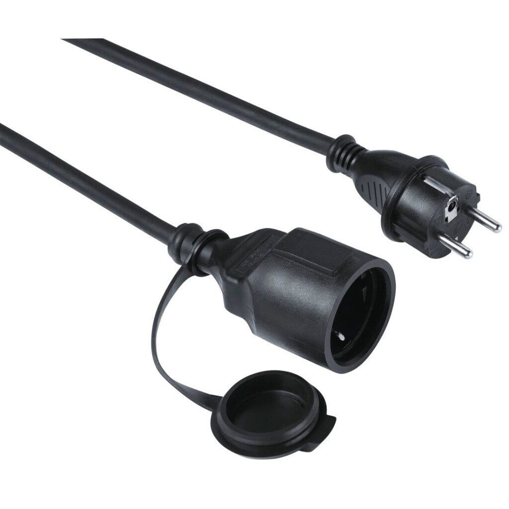 Hama câble d'extension extérieur ip44 pour housse de protection extérieure 10 m noir