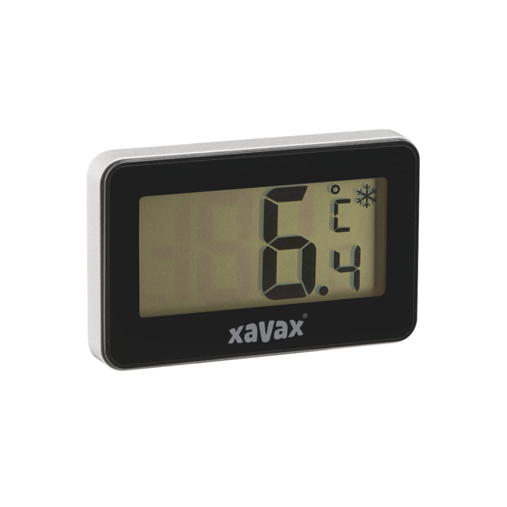 Xavax thermomètre numérique pour réfrigérateur, congélateur et congélateur coffre, noir