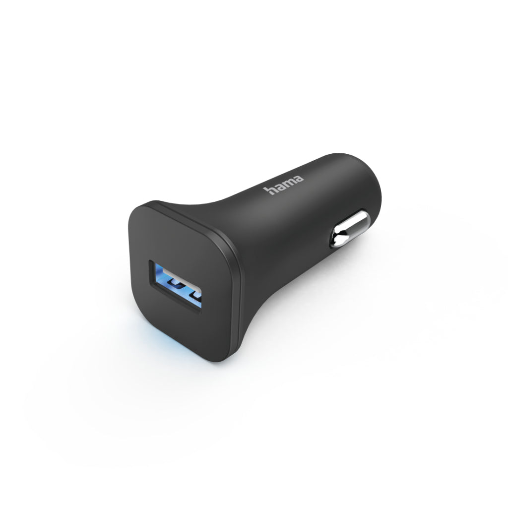Chargeur de voiture Hama avec connexion USB-A 6 W noir