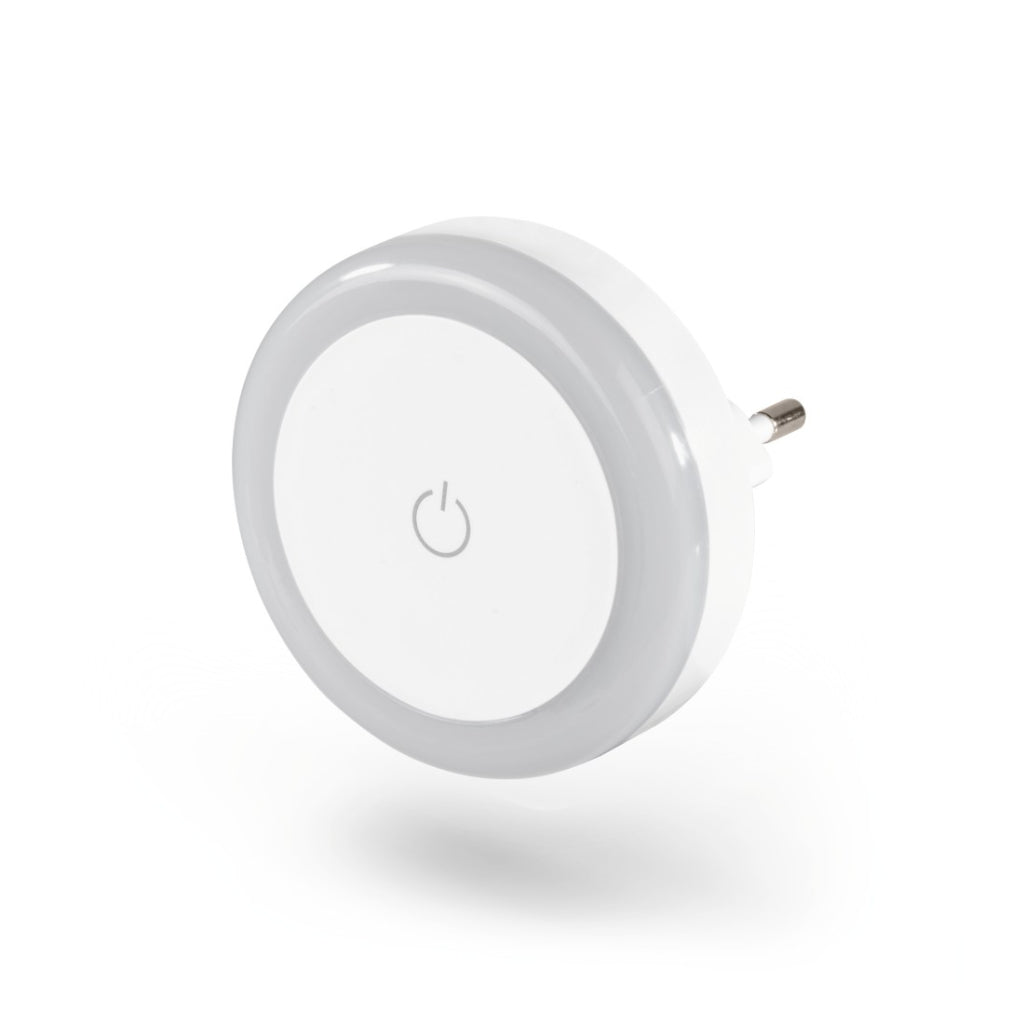 Hama Lampe de nuit LED avec interrupteur tactile pour prise, bouton tactile, lumière chaude