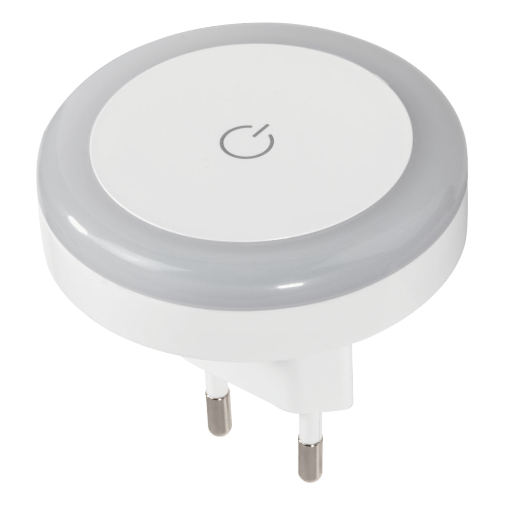 Hama Lampe de nuit LED avec interrupteur tactile pour prise, bouton tactile, lumière chaude