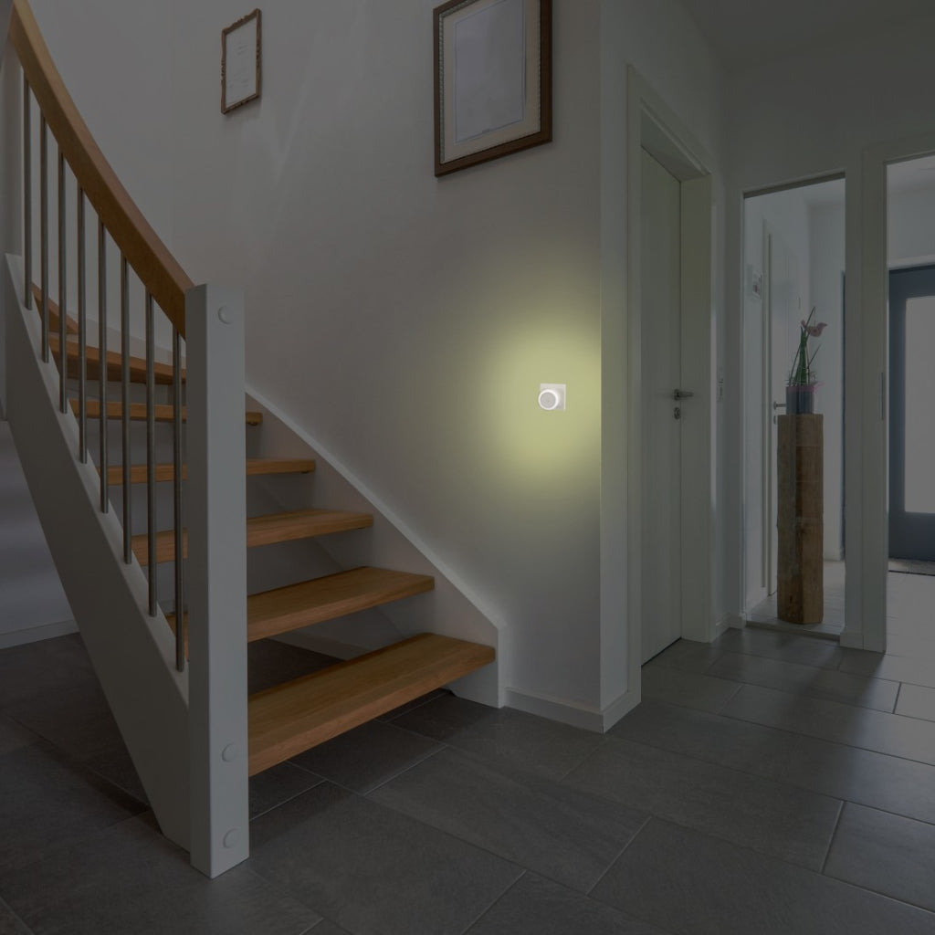 Hama Lampe de nuit LED avec interrupteur tactile pour prise, bouton tactile, lumière chaude