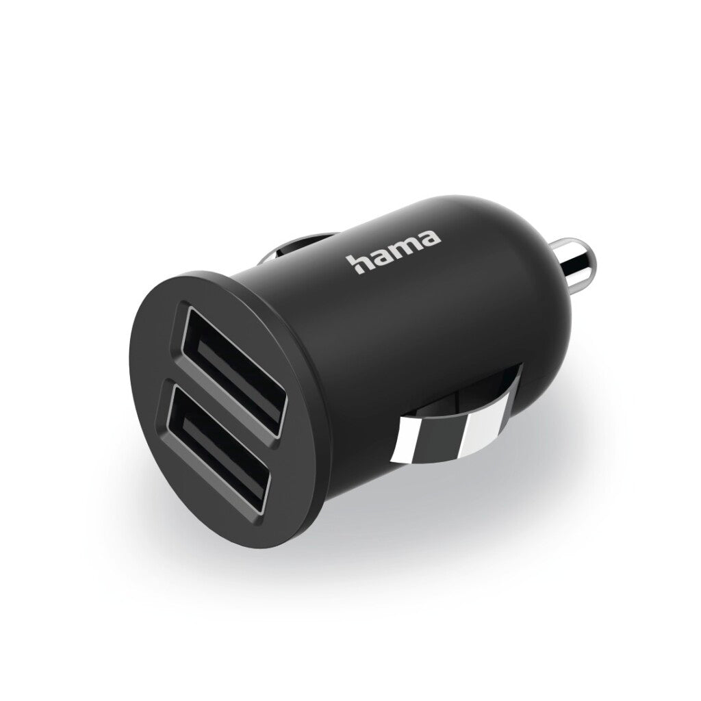Hama chargeur USB 2 voies adaptateur de charge allume-cigare pour voiture 2,4 à 12 w