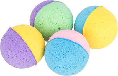 Trixie set de balles softball en caoutchouc souple assorties