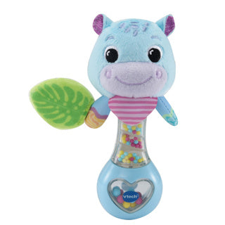Vtech - hochet amis des animaux - hippopotame bleu - jouet interactif - bon pour le développement moteur - à partir de 3 mois