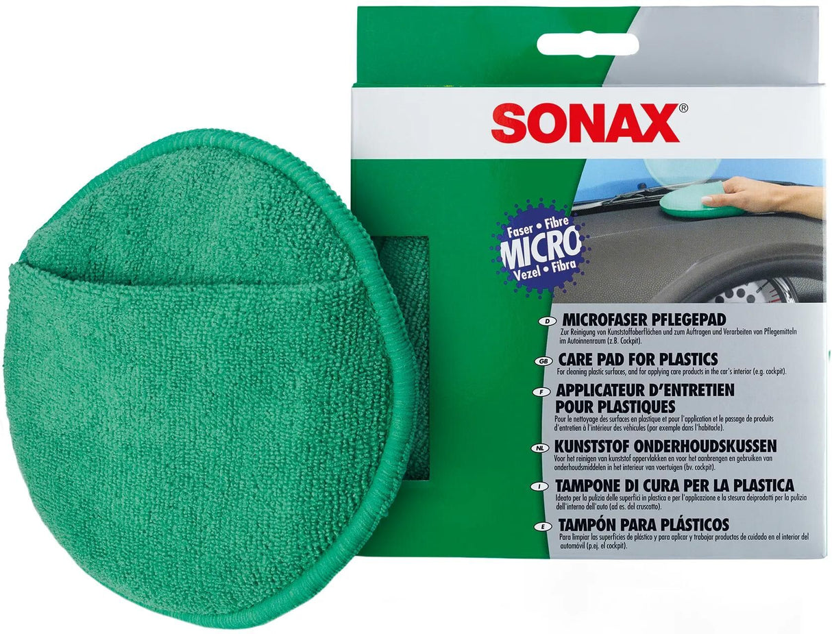 Sonax éponge de nettoyage microfaserpflegepad tampon d'entretien en plastique 417200