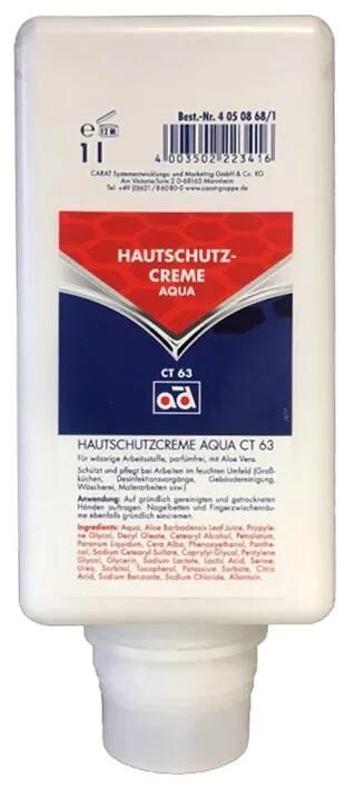 Ad crème protectrice pour la peau aqua ct63 crème de protection des mains 1 l ct63