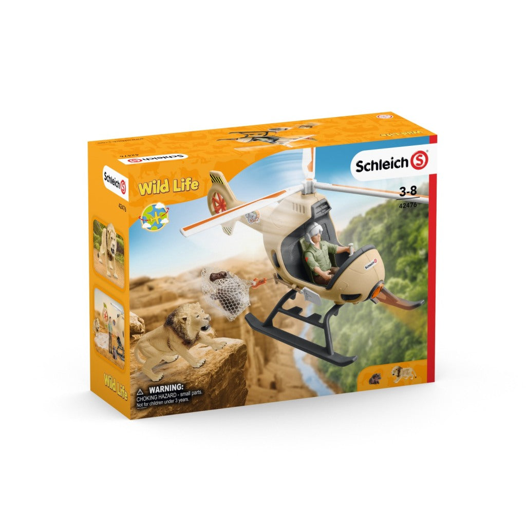 Schleich 42476 Hélicoptère de sauvetage d'animaux