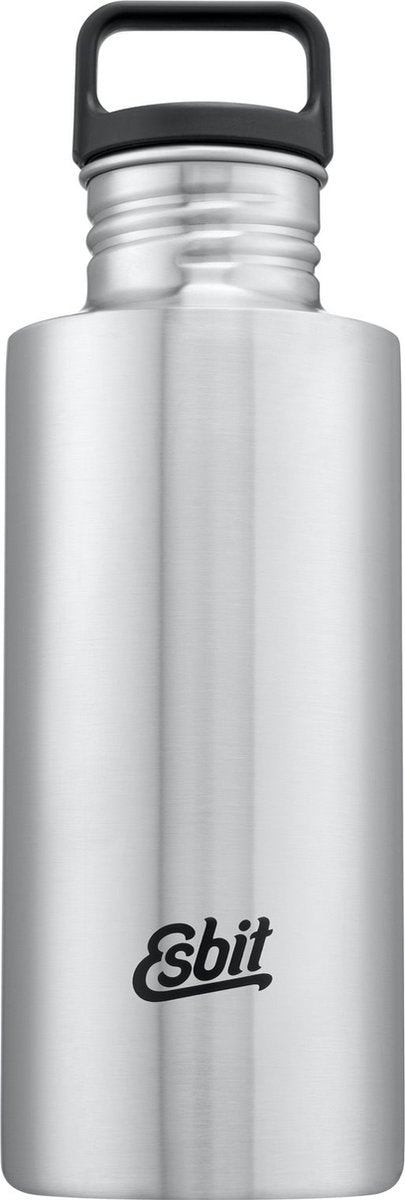 Bouteille d'eau sculpteur Esbit - 750 ml - argent - gourde en acier inoxydable - bouchon à boucle