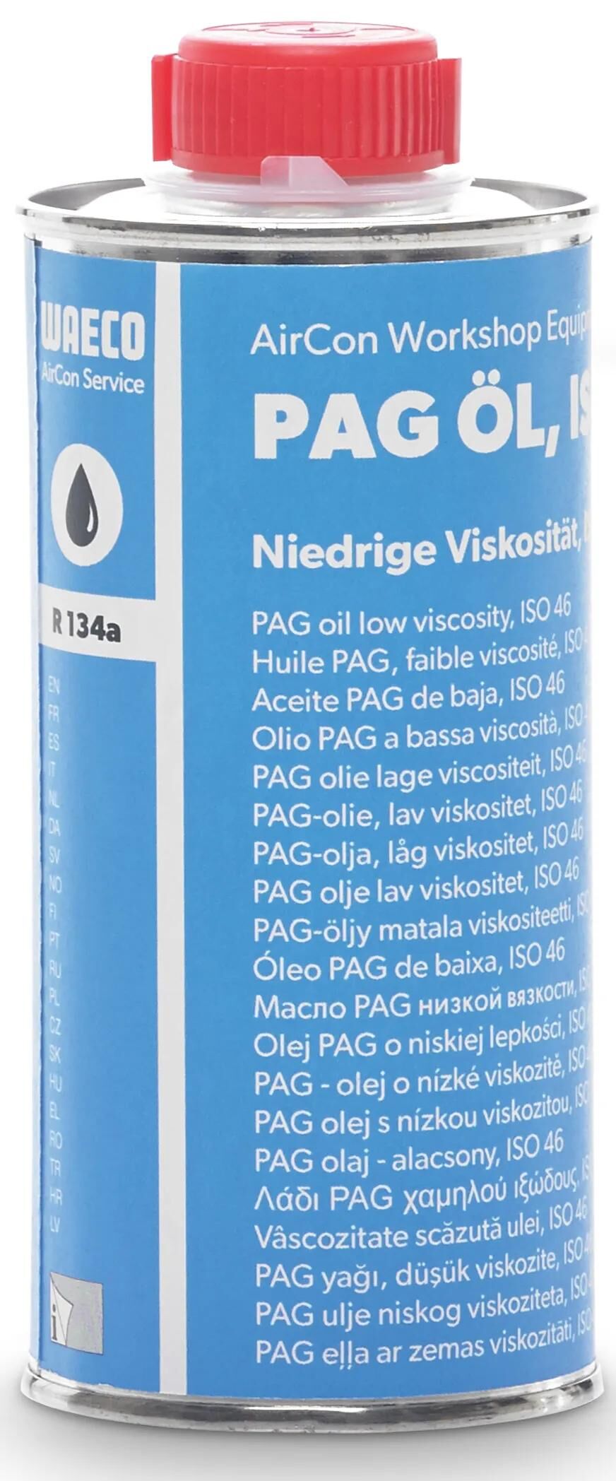 Waeco huile pour compresseur de climatisation pag 46 compresse de climatisation f.r134a, 250ml