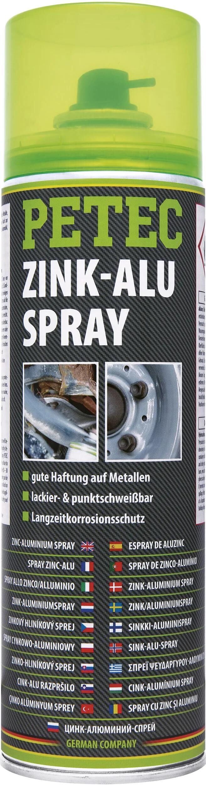 Petec spray zinc spray zinc-aluminium 500 m