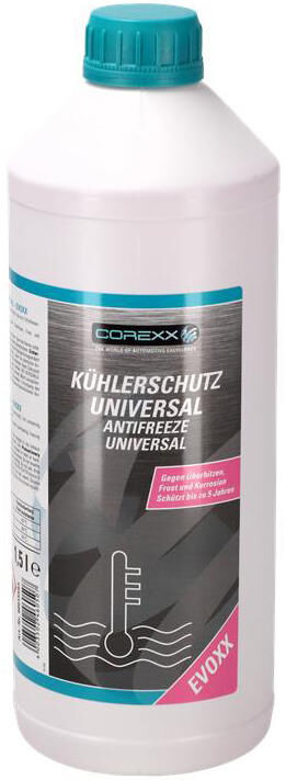 Corexx produit de protection radiateur uni evoxx antigel 1,5 l universel evoxx