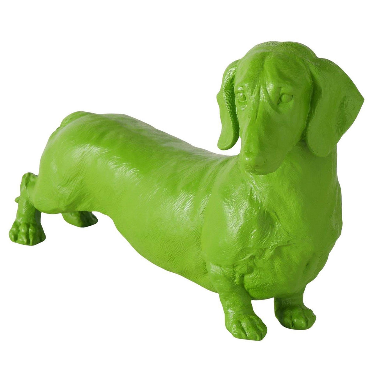 Boltze home figurine teckel vert 38x24cm