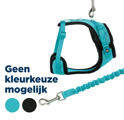 Trixie harnais pour chat en maille en forme de Y avec sangle élastique assorti