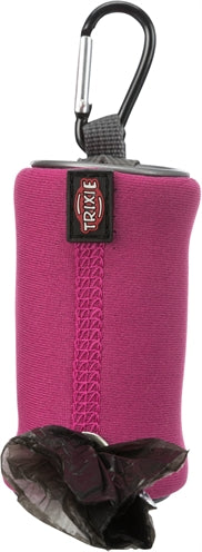 Support de sac à crottes en néoprène Trixie avec 20 sacs assortis