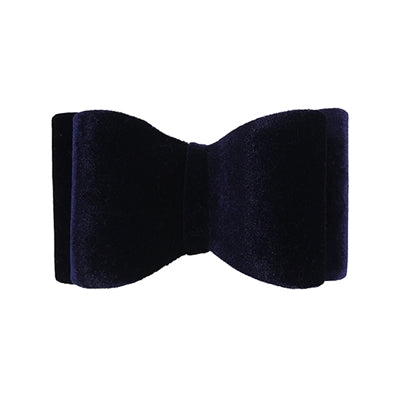 Cupidon comète Noeud papillon luxe velours bleu