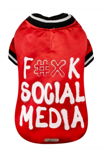 Croci Manteau pour chien réseaux sociaux rouge