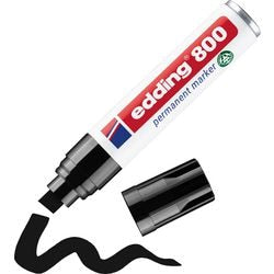 Marqueur permanent Edding 800 ultra 4-12 mm noir diagonal, séchage rapide, résistant à l'eau