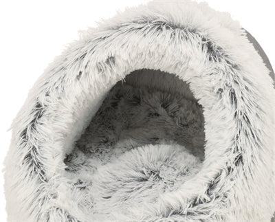 Trixie panier pour chat igloo harvey gris blanc-noir
