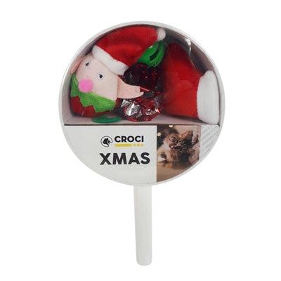 Sucette chat Croci Xmas avec jouets