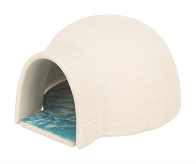 Trixie hamster igloo avec plaque réfrigérante céramique blanc