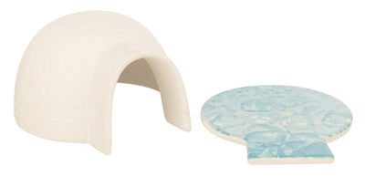 Trixie hamster igloo avec plaque réfrigérante céramique blanc