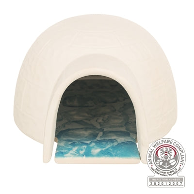 Trixie hamster igloo avec plaque réfrigérante céramique blanc
