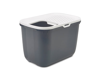 Savic Kattenbak Hop en blanc anthracite