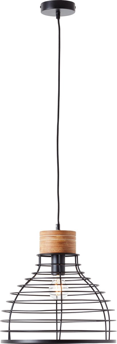 Brilliant avia - suspension - e27 max 1x40w - couleur bois noir
