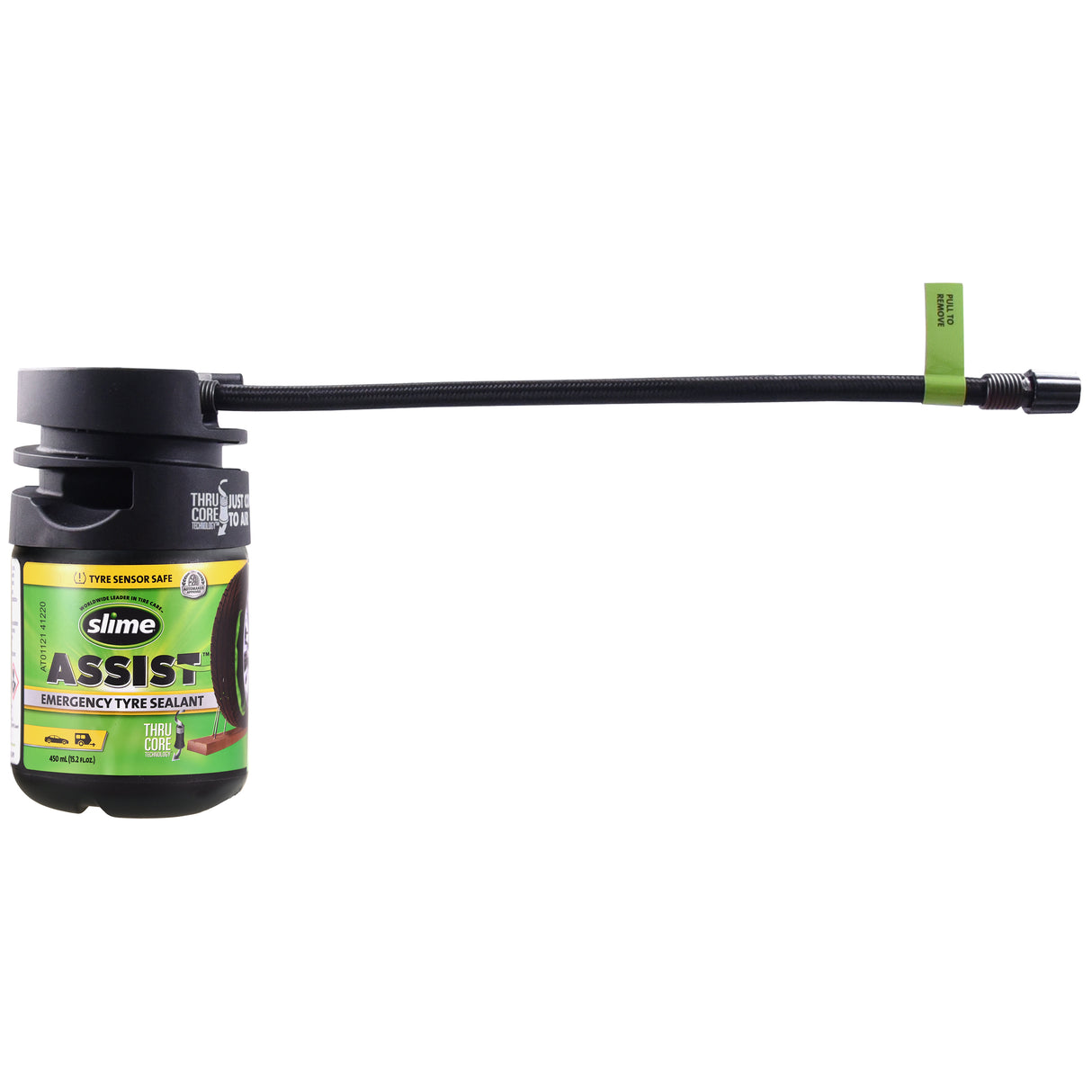 Liquide d'étanchéité d'urgence pour pneus Slime Assist, recharge de 450 ml, kit Smart Repair Plus