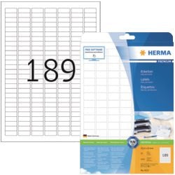 Etiquettes herma blanc