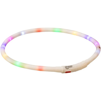 Trixie collier pour chien lumineux USB silicone rechargeable multicolore