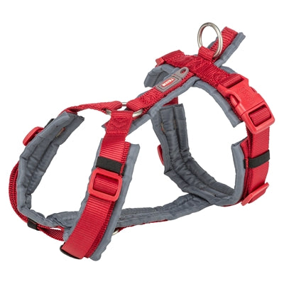 Trixie harnais pour chien premium trekking rouge gris