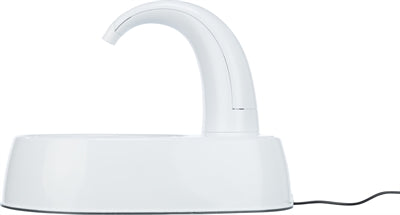 Trixie fontaine à boire courbée en plastique blanc