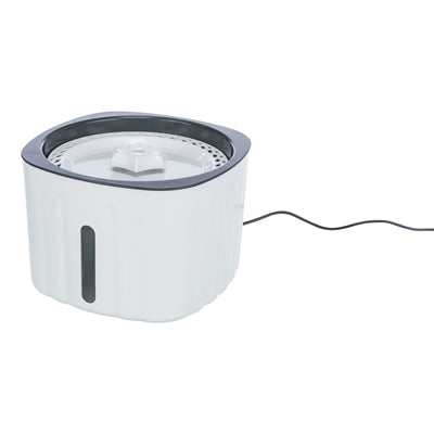 Trixie fontaine à boire fleur plastique blanc gris